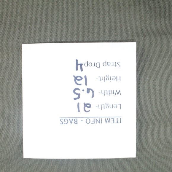 Green Canvas Leather Handle Studded Metal Clasp Heavy Duty Tool Bag - Picture 10 of 10